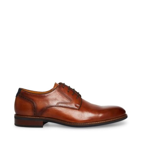 Zapatos Derby Steve Madden Bannon Cuero Hombre Marrones | ES KH982S